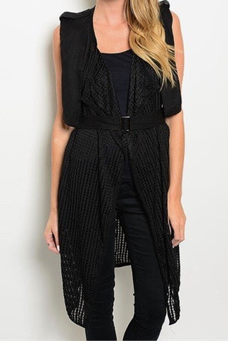 Black Vest Coat