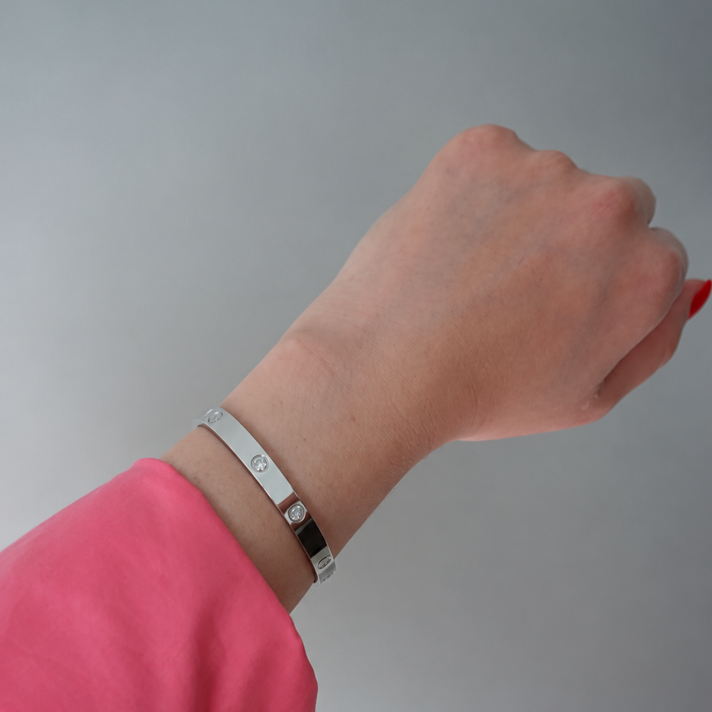 SILVER DIAMONDS BRACELET