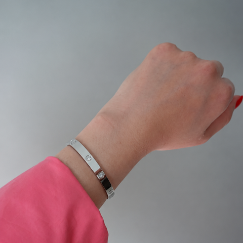 SILVER DIAMONDS BRACELET