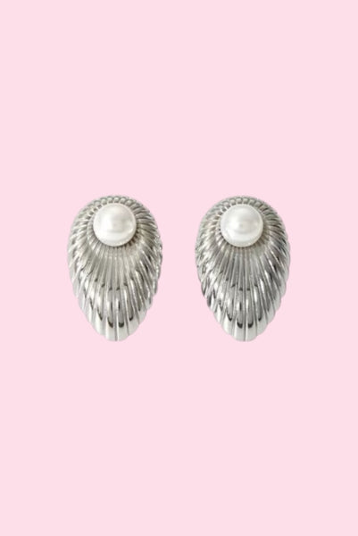 Silver Shell Earrings