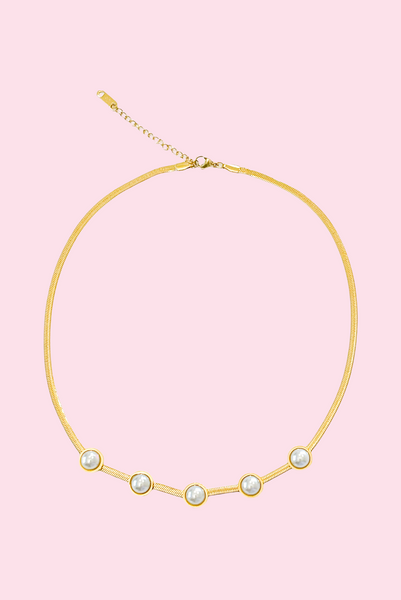 Gold Pearls Necklace