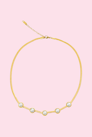Gold Pearls Necklace